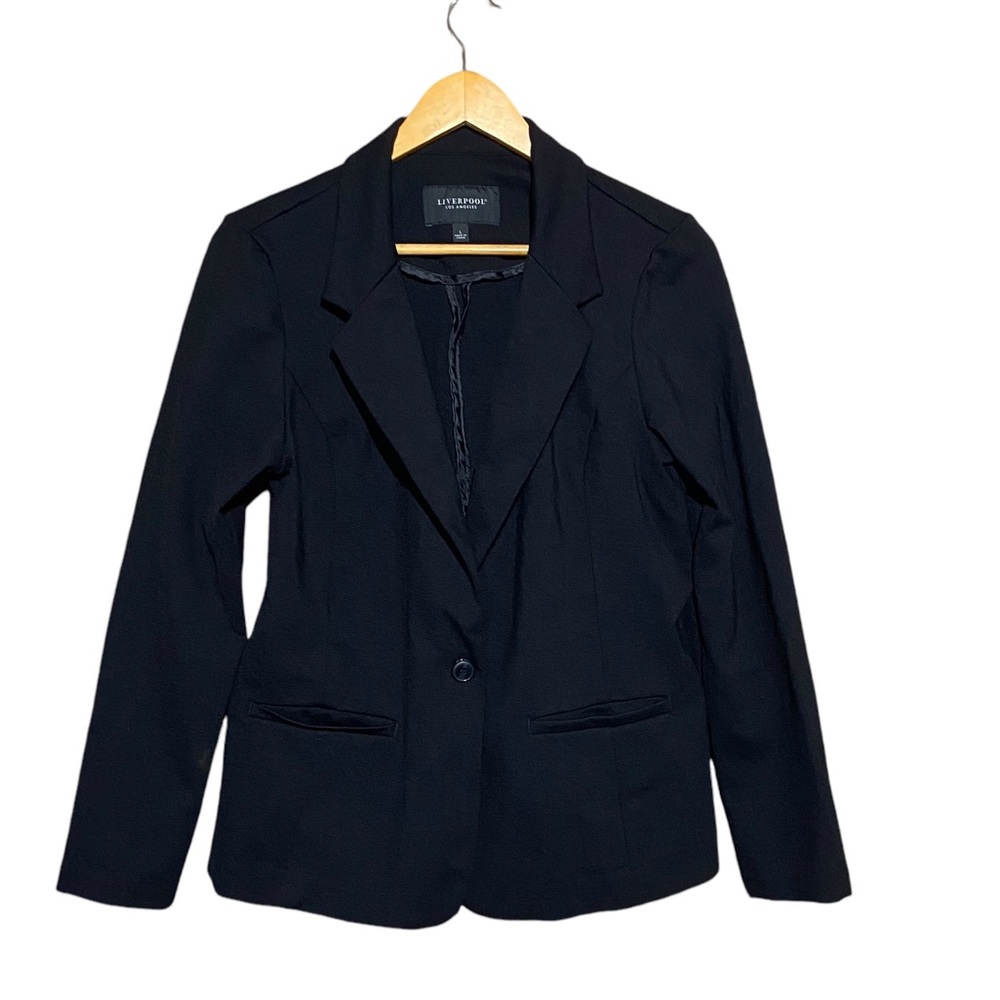 Liverpool Black Tailored Single-Button Blazer